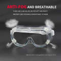 Transparent Clear Plastic Anti Fog Protective Safety Goggles